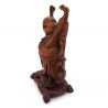 Una figura de palisandro tallada de Putai, "El Buda feliz",