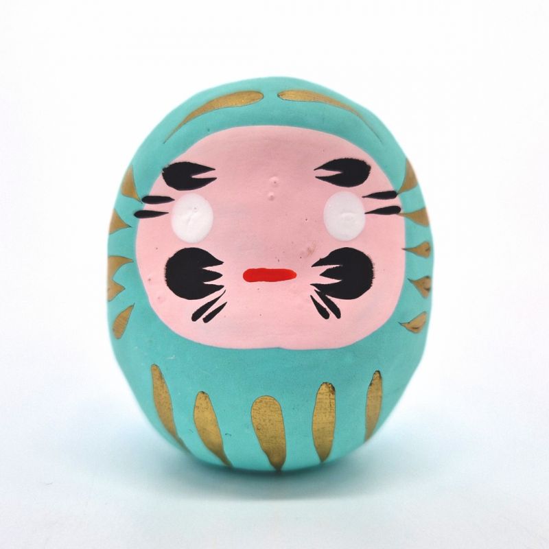 Muñeca daruma verde de salud japonesa, DARUMA, tamaño de tu elección