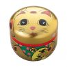 Carrito de té japonés de metal dorado, MANEKINEKO, 150 g