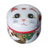 Carrito de té japonés de metal blanco, MANEKINEKO, 150 g