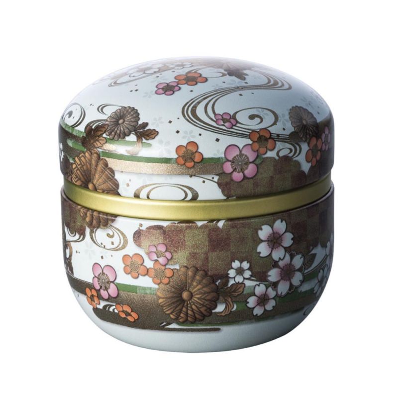 Carrito de té japonés de metal blanco, SUZUKO KIKUSUI, 150 g