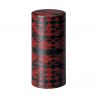 Japanese Tea Box Black and Red Metal Waves Design, SEIGAIHA, 200 g