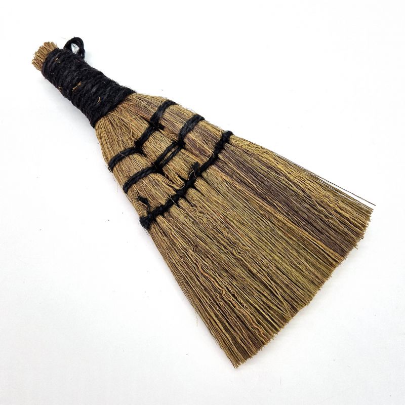 Petit balai à main traditionnel japonais, GRASS BROOM, 20 cm